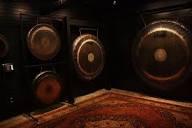 Collection of large gongs for sound healing